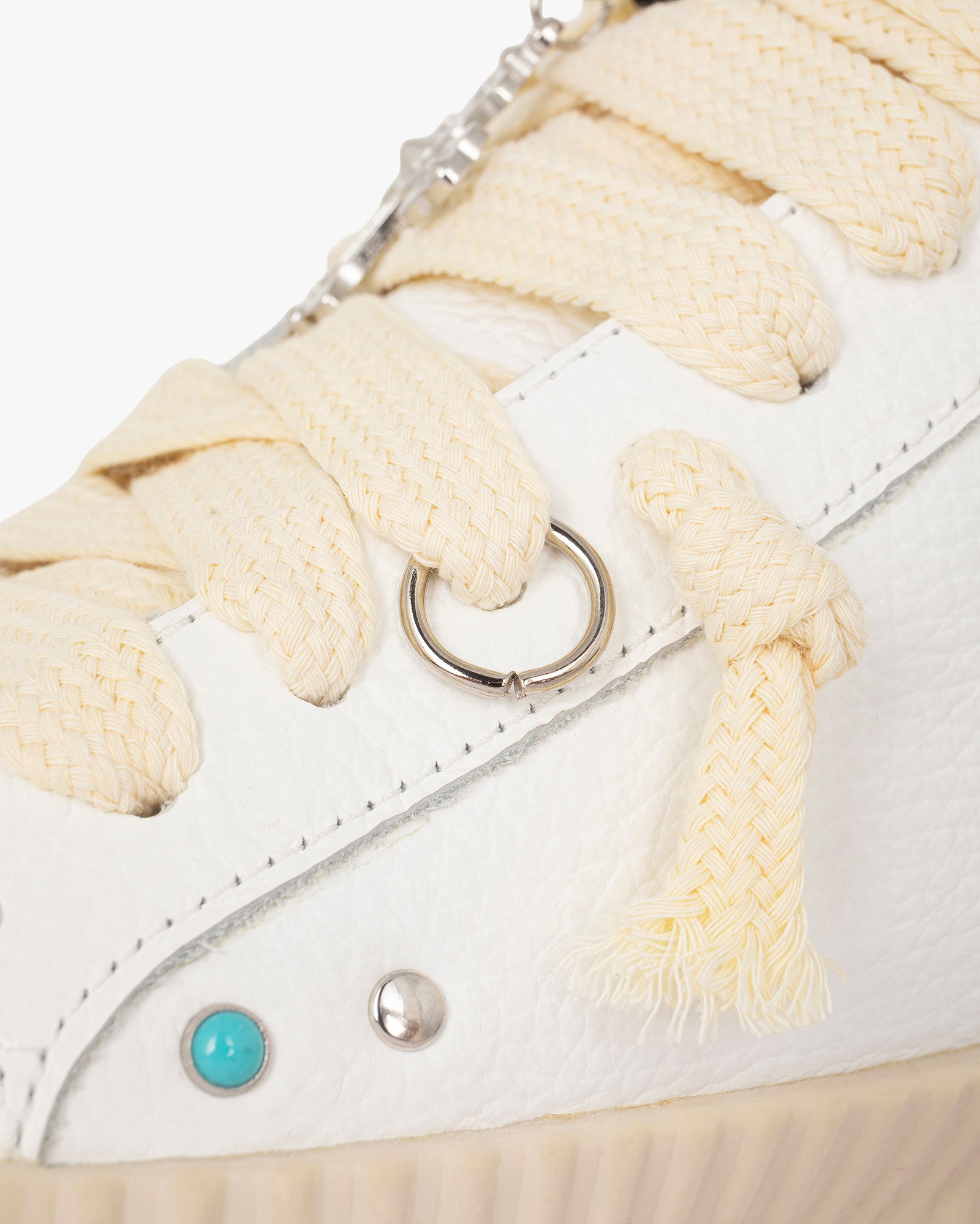 Wavy Leather White Rodeo