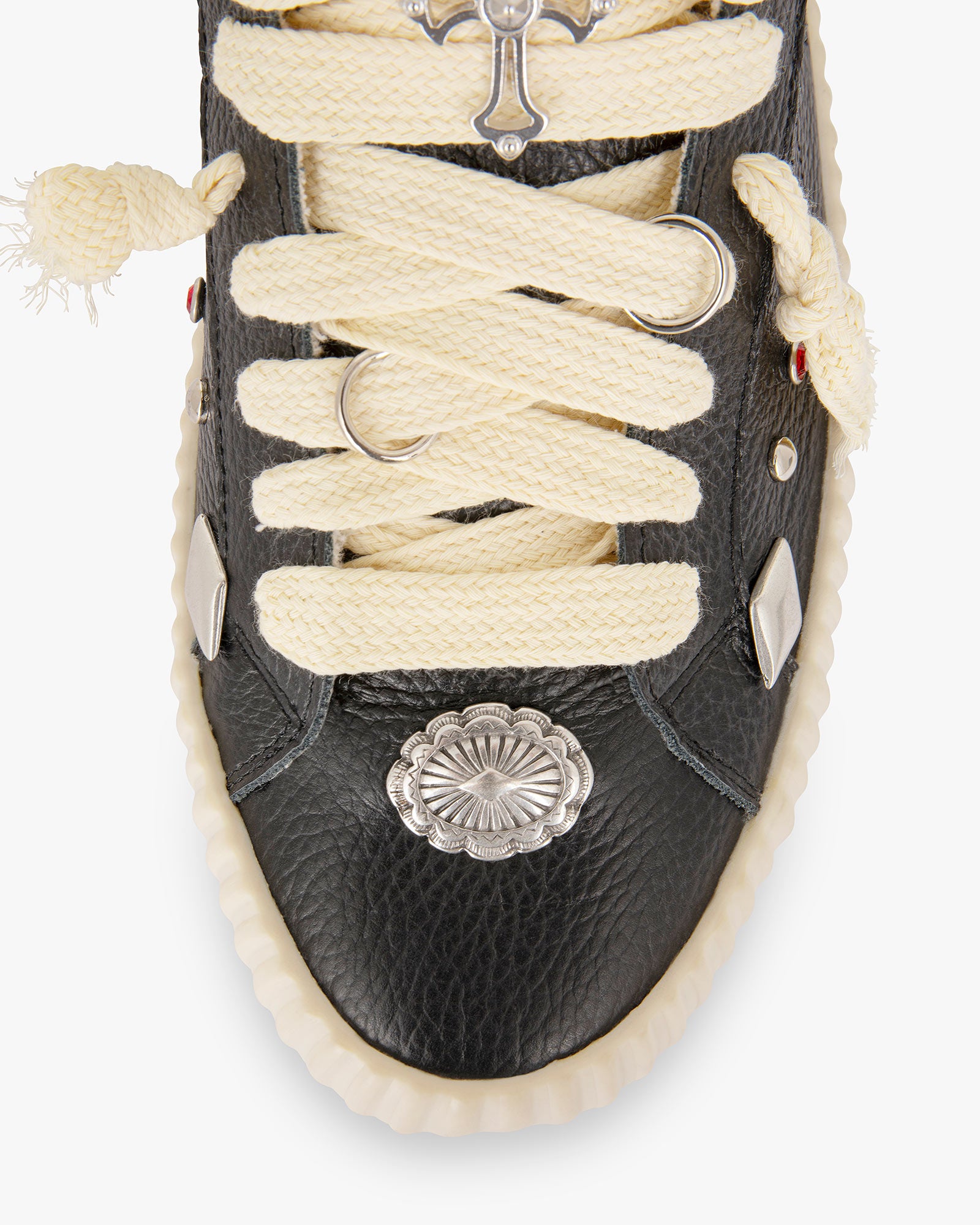 Wavy Leather Black Stallion