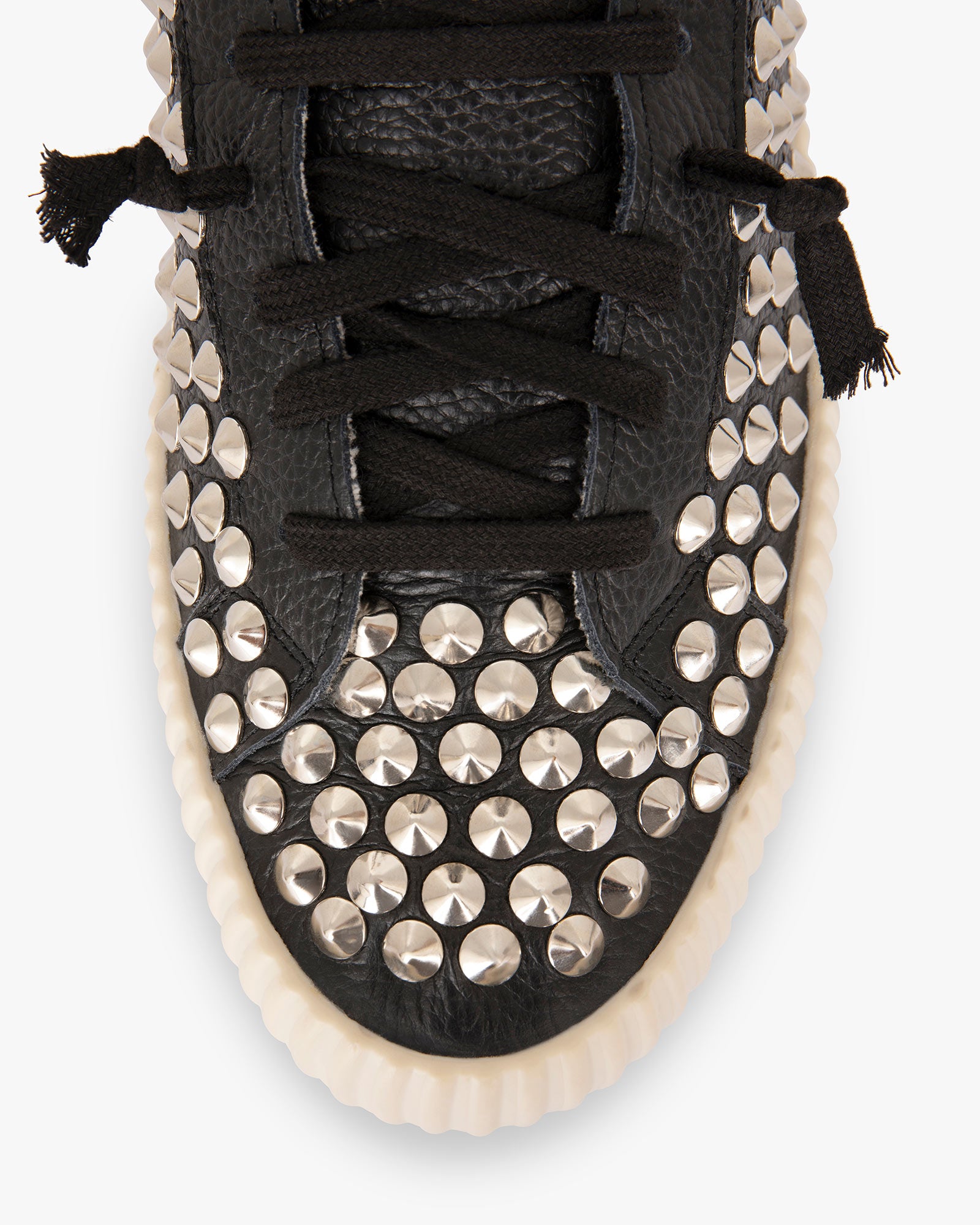 Wavy Leather Black Steel