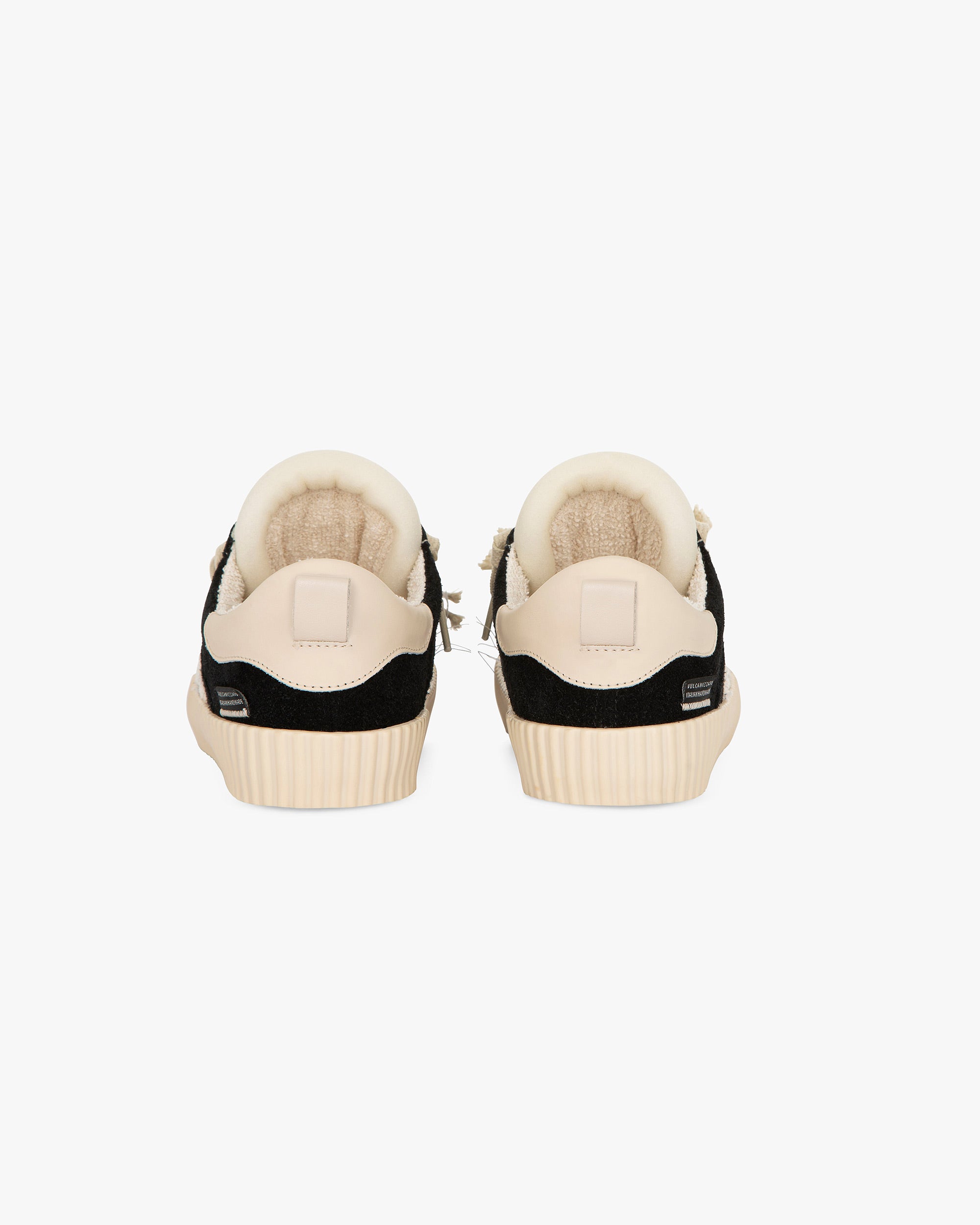 Wavy Suede Black Embroidery