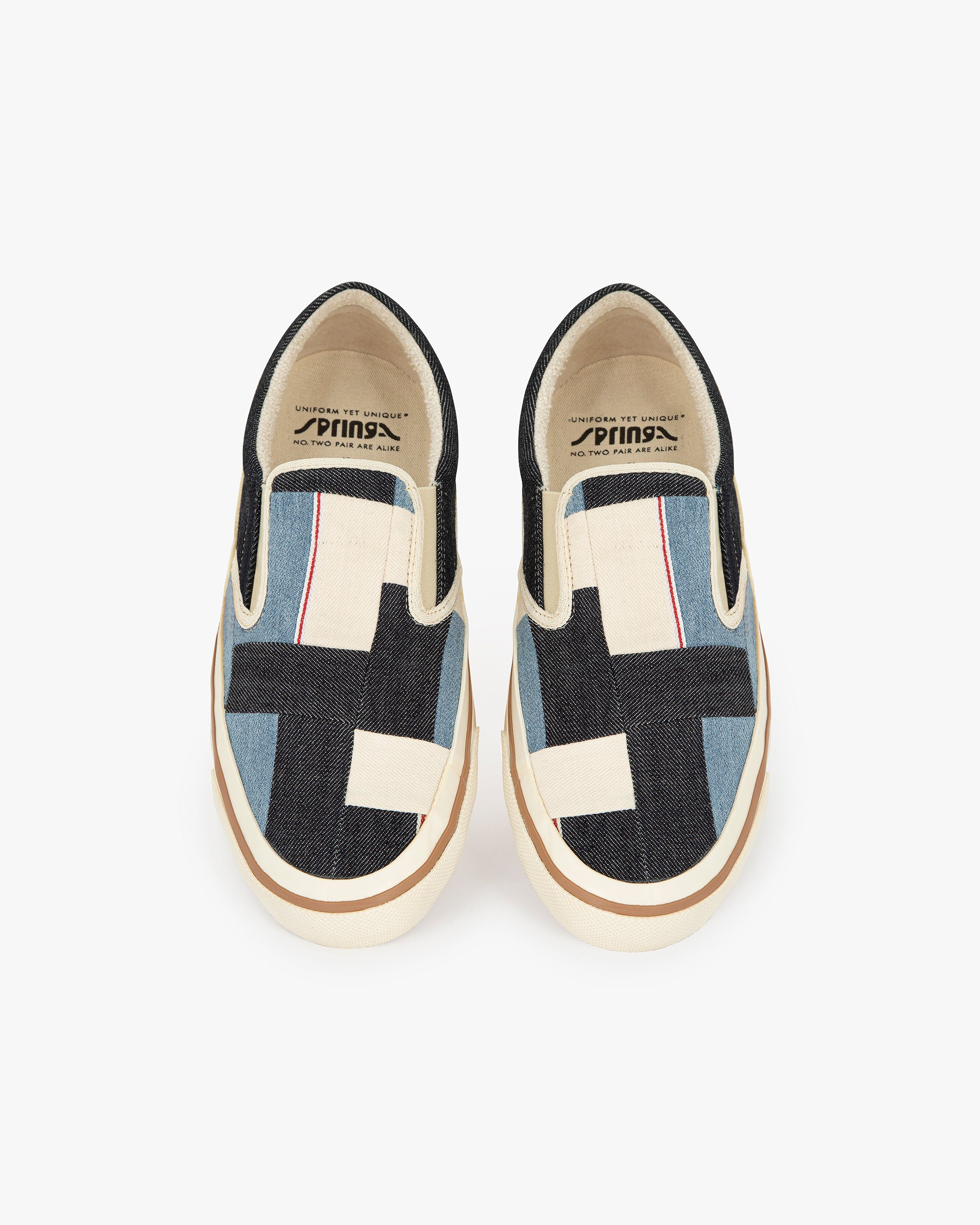 Son Selvagedge Denim Checked Blue