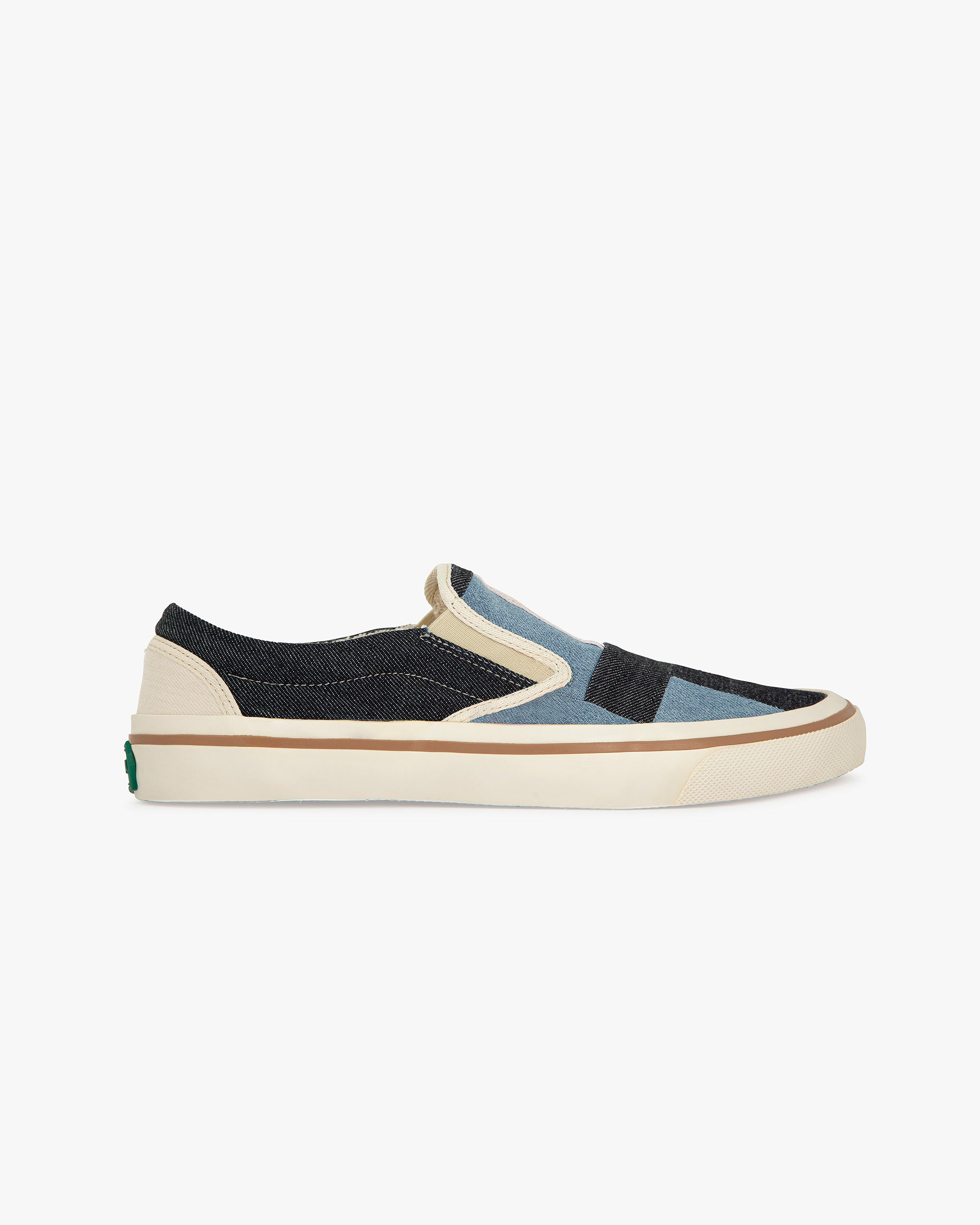 Son Selvagedge Denim Checked Blue