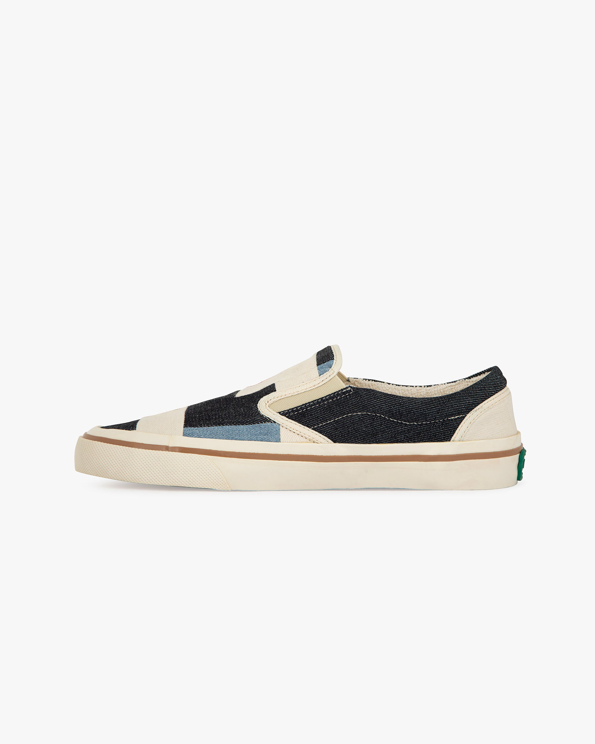 Son Selvagedge Denim Checked Blue
