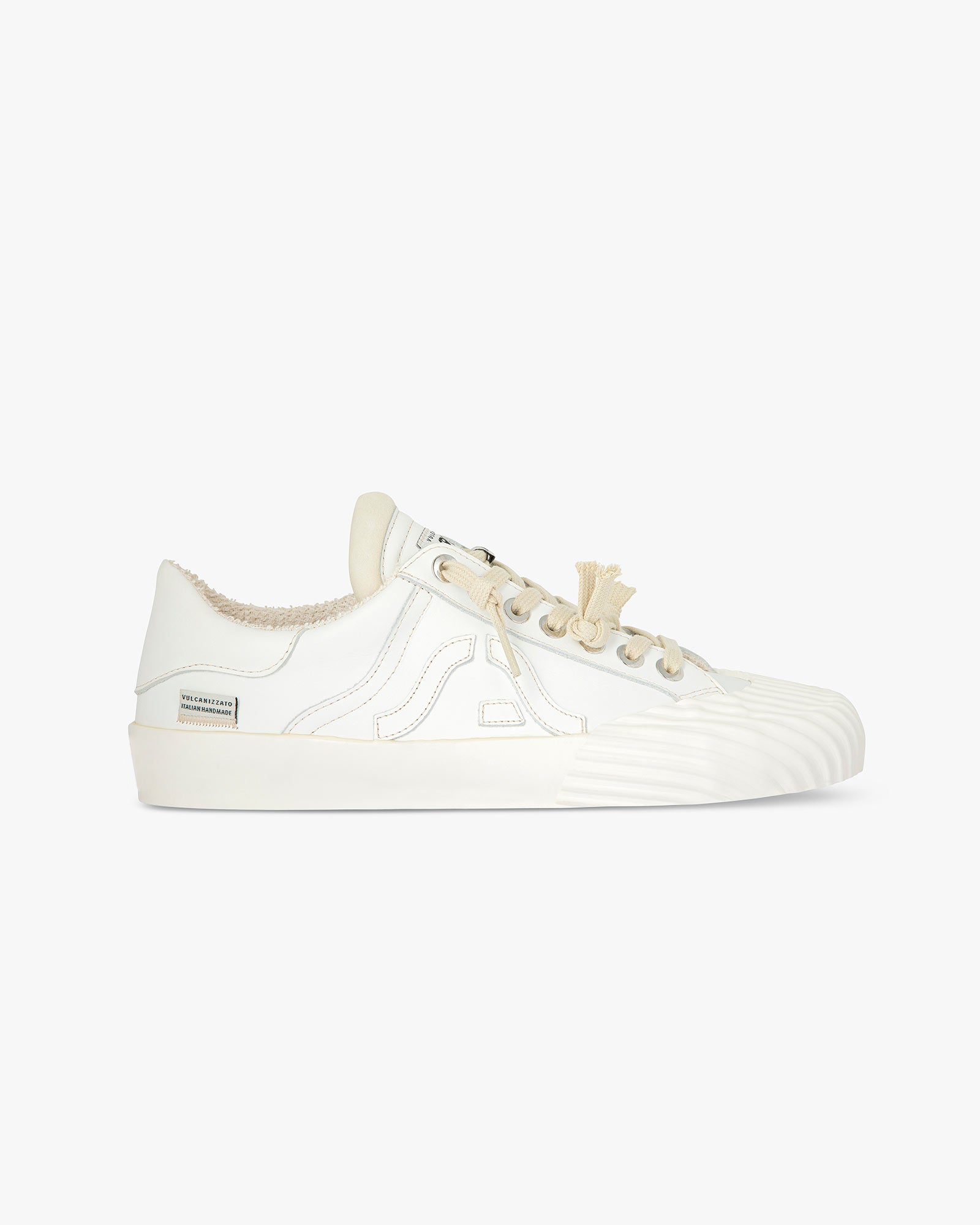 Wavy Shell Leather White
