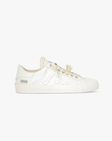 Wavy Shell Leather White