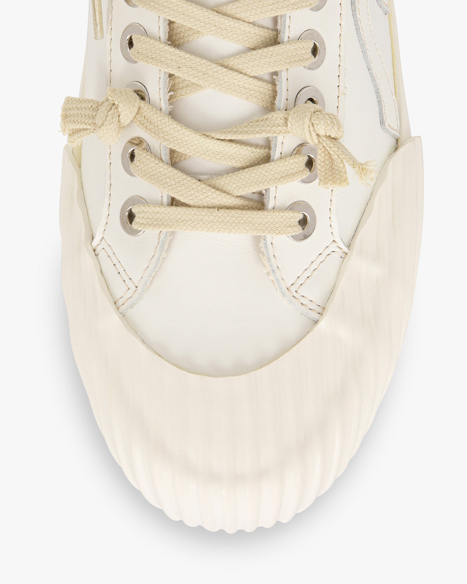 Wavy Shell Leather White