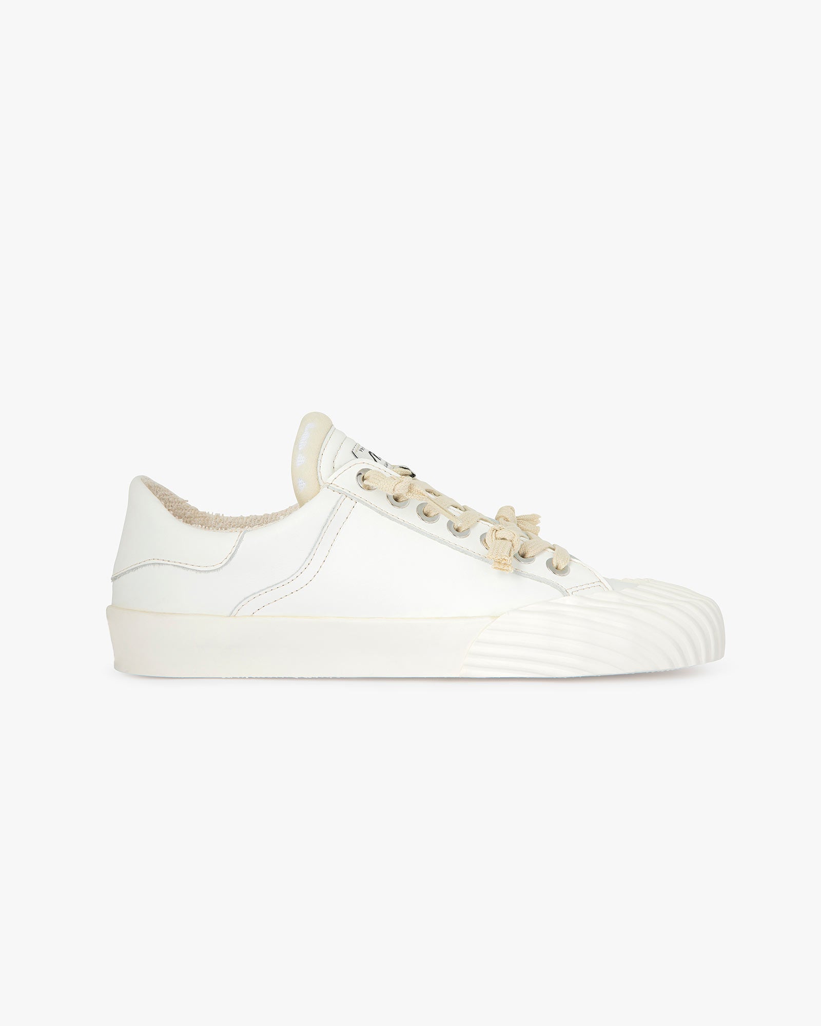 Wavy Shell Leather White