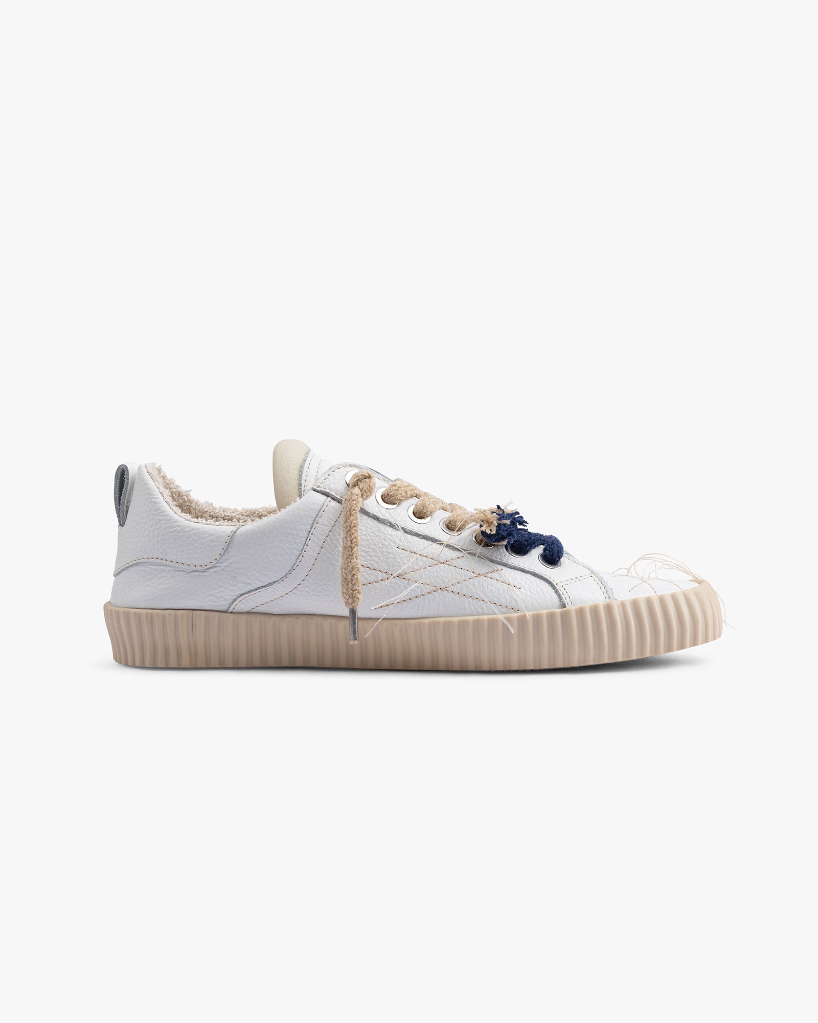 Wavy Leather White Embroidery 2B
