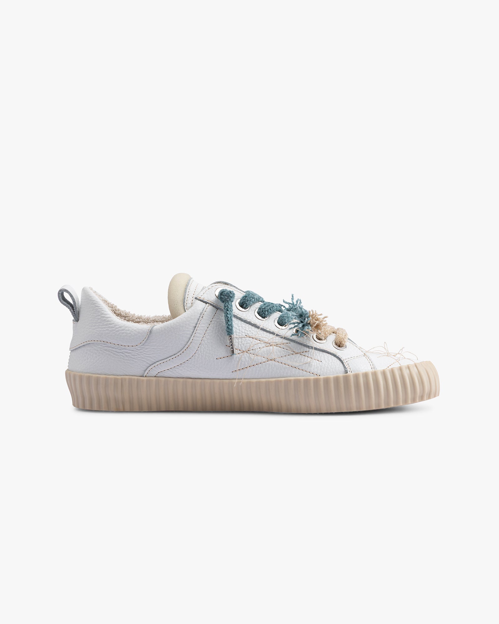 Wavy Leather White Embroidery 2C