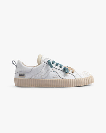 Wavy Leather White Embroidery 2C