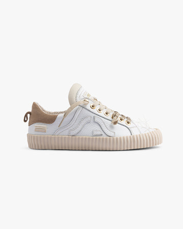 Wavy Leather White Embroidery 2O