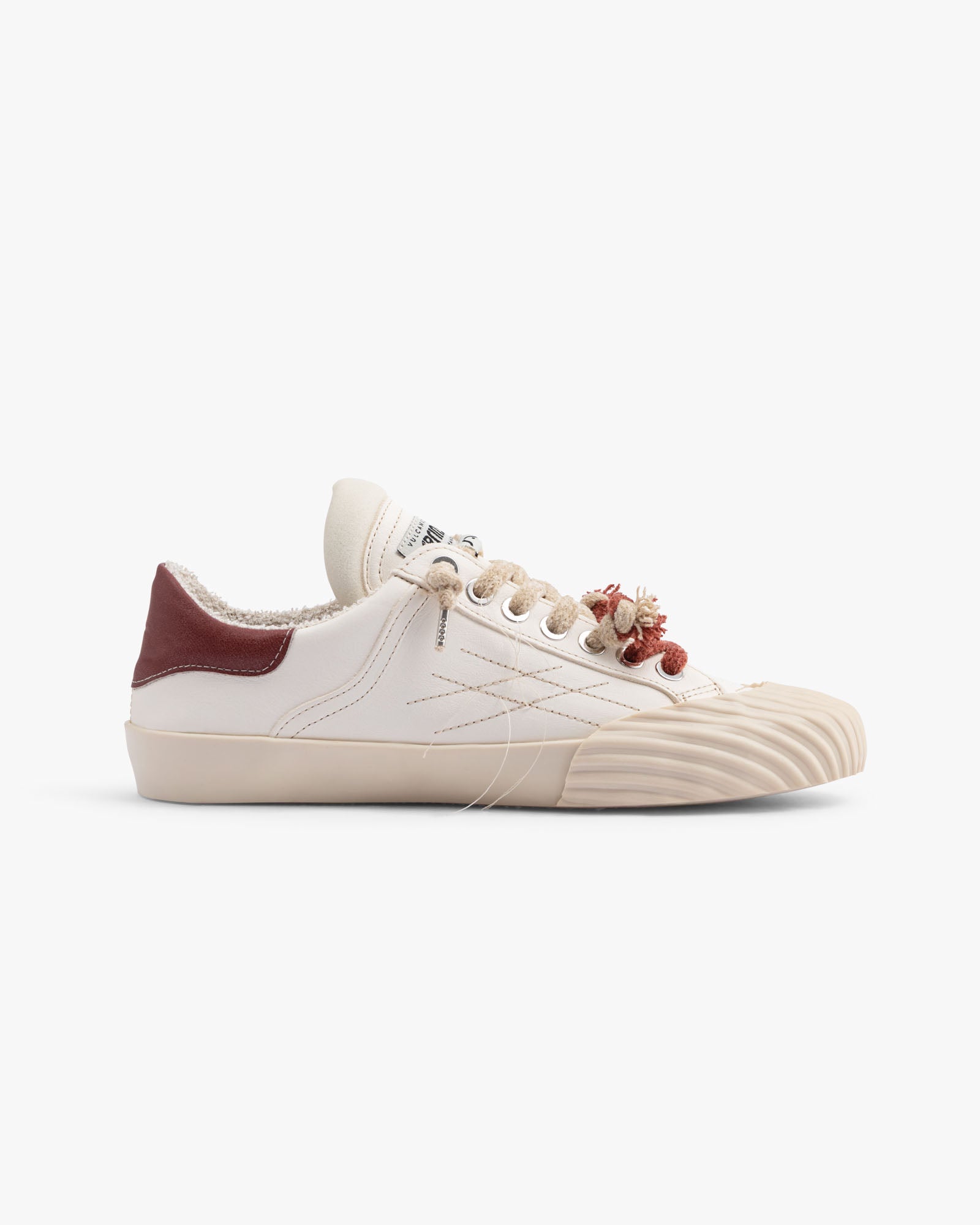 Wavy Shell Leather Cream Embroidery