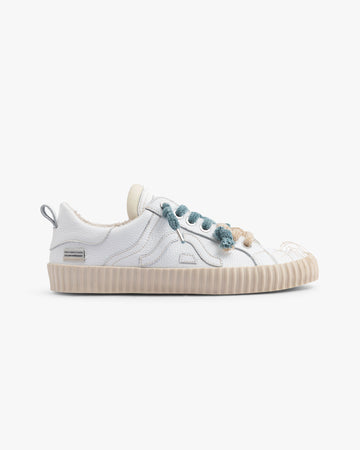 Wavy Leather White Embroidery 2C