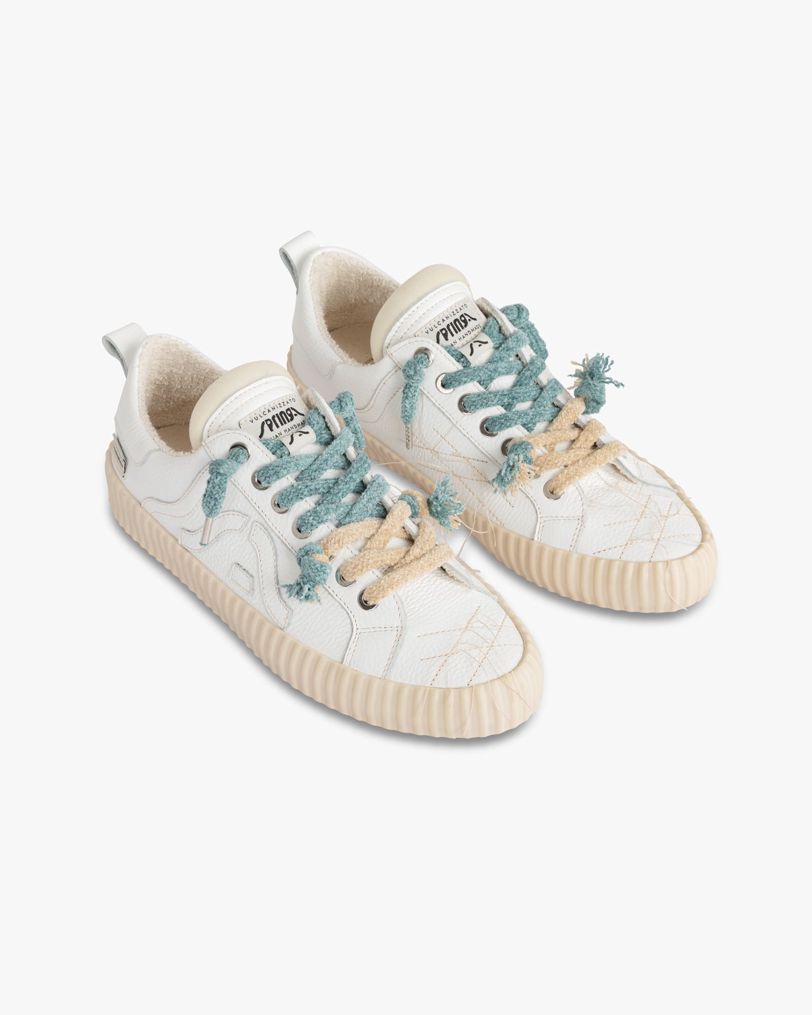 Wavy Leather White Embroidery 2C