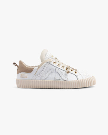 Wavy Leather White Embroidery 2O