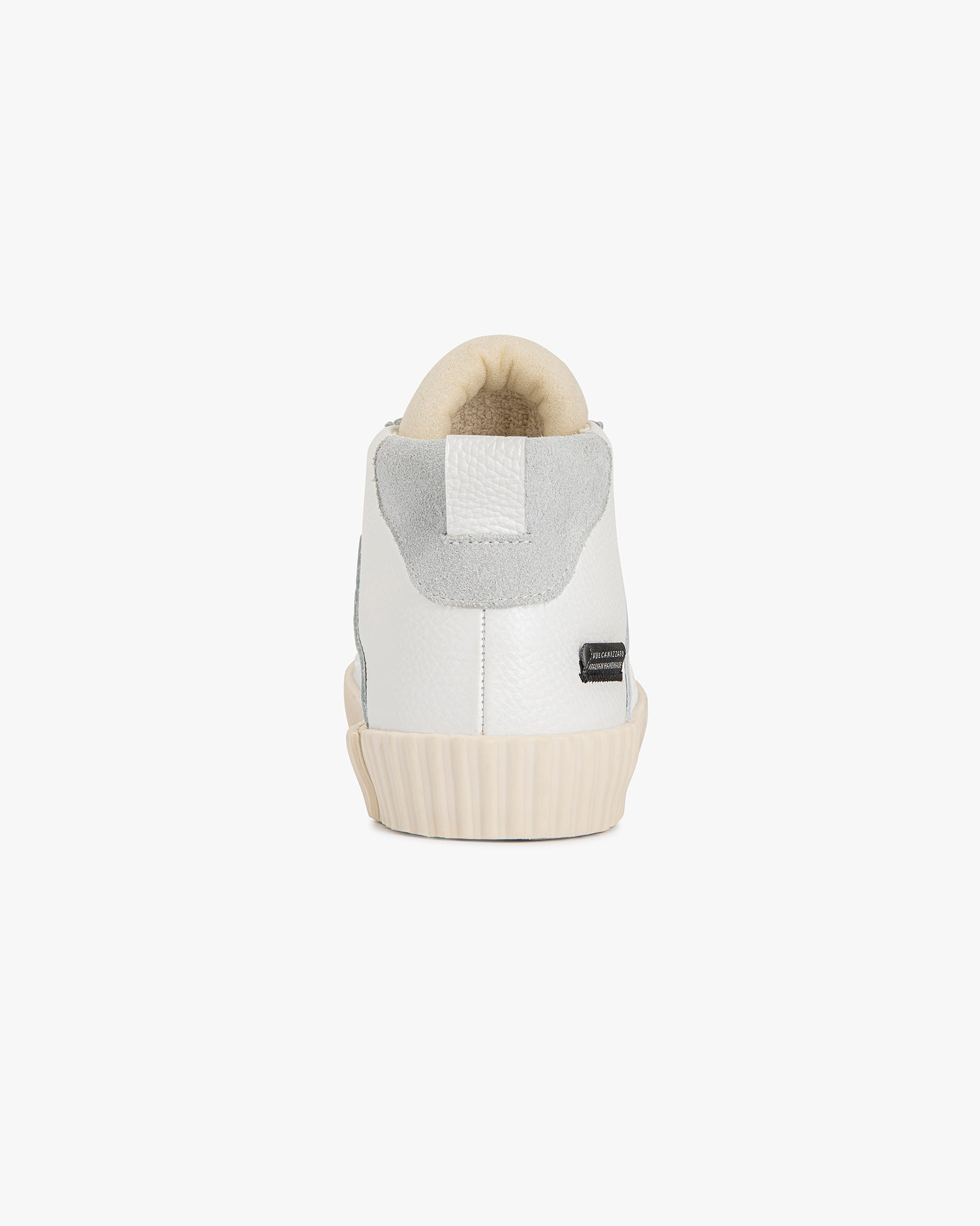 Wavy Leather White High Top