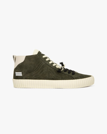 Wavy Suede Military High Top