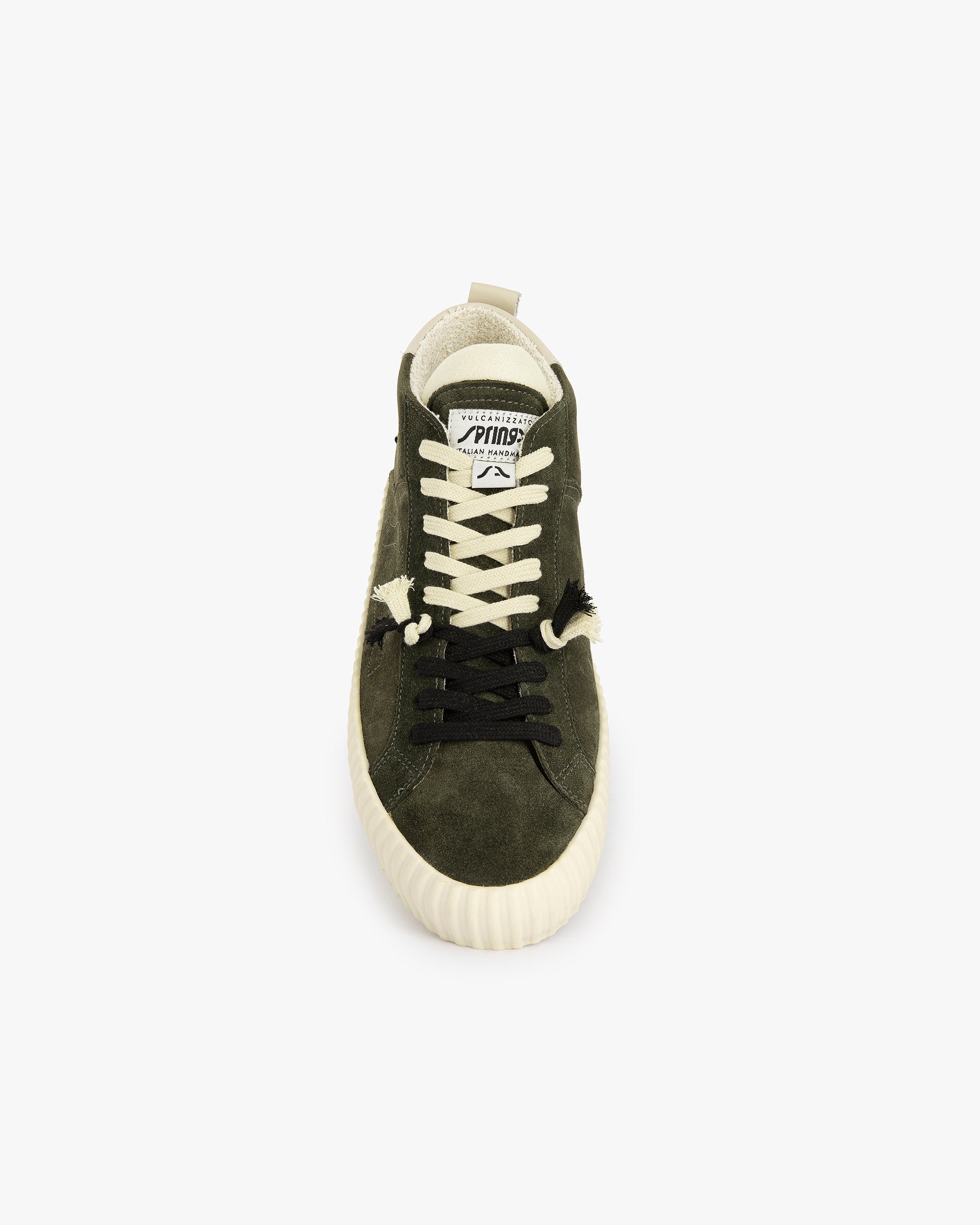 Wavy Suede Military High Top