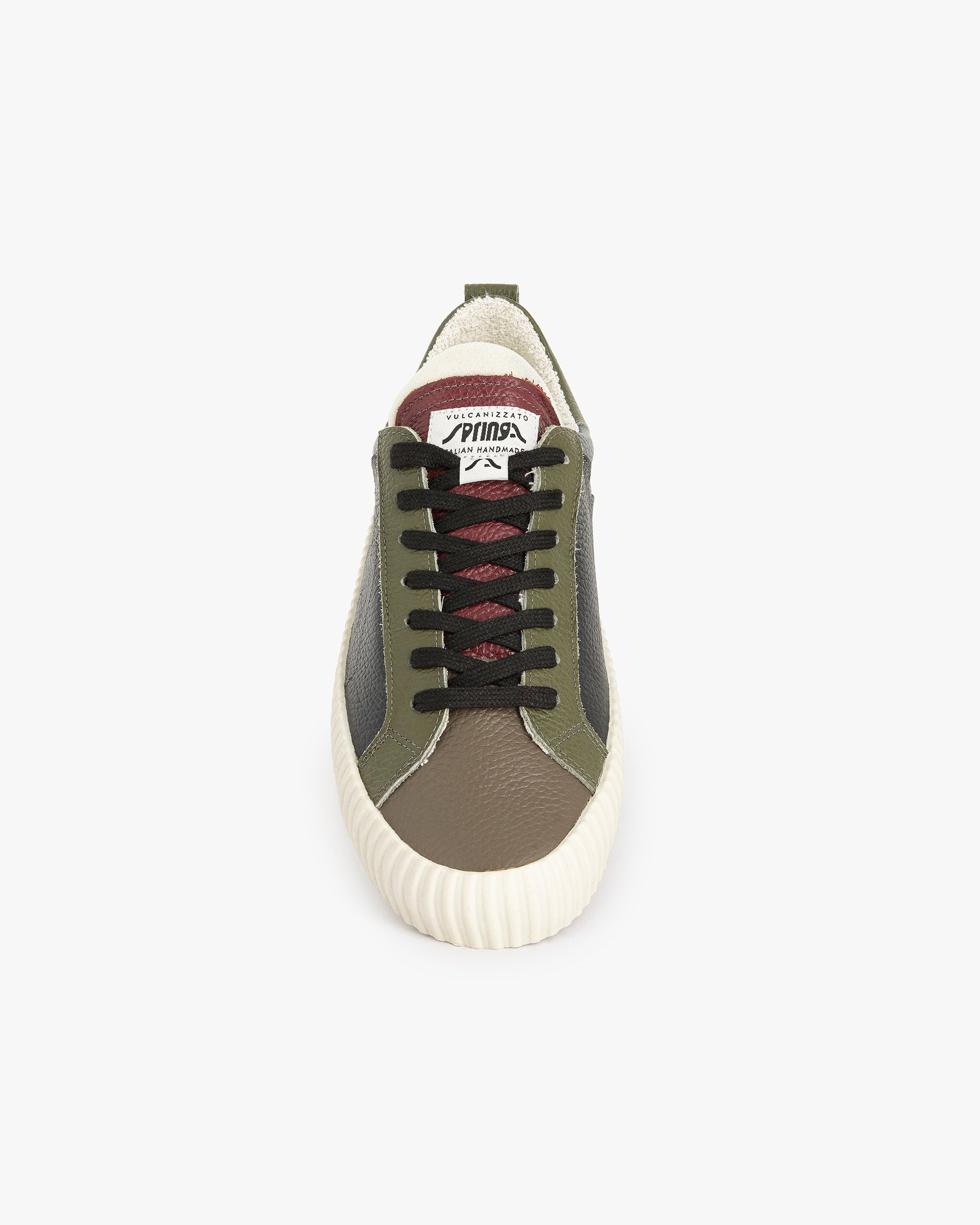 Wavy Leather Multicolor Black