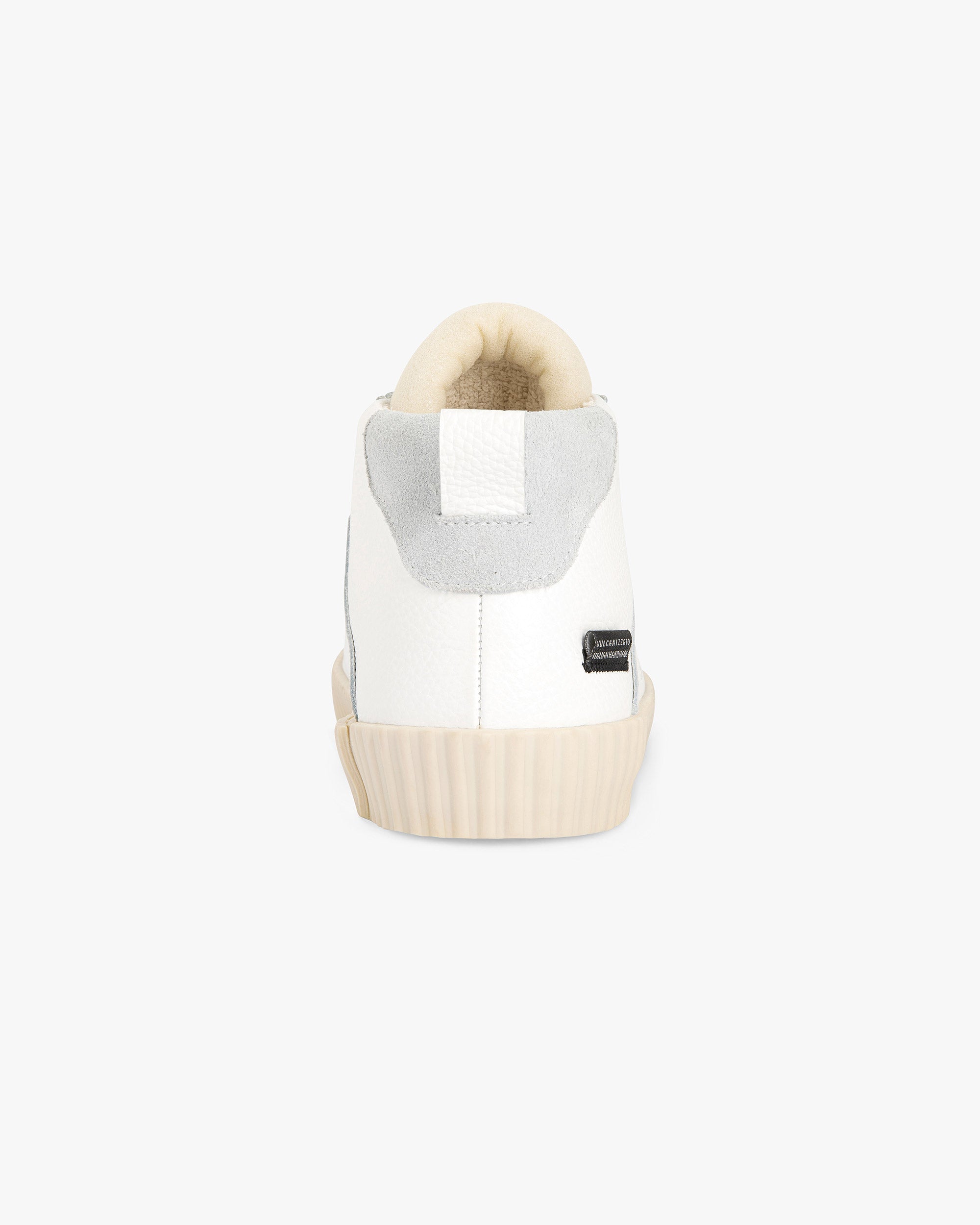 Wavy Leather White High Top