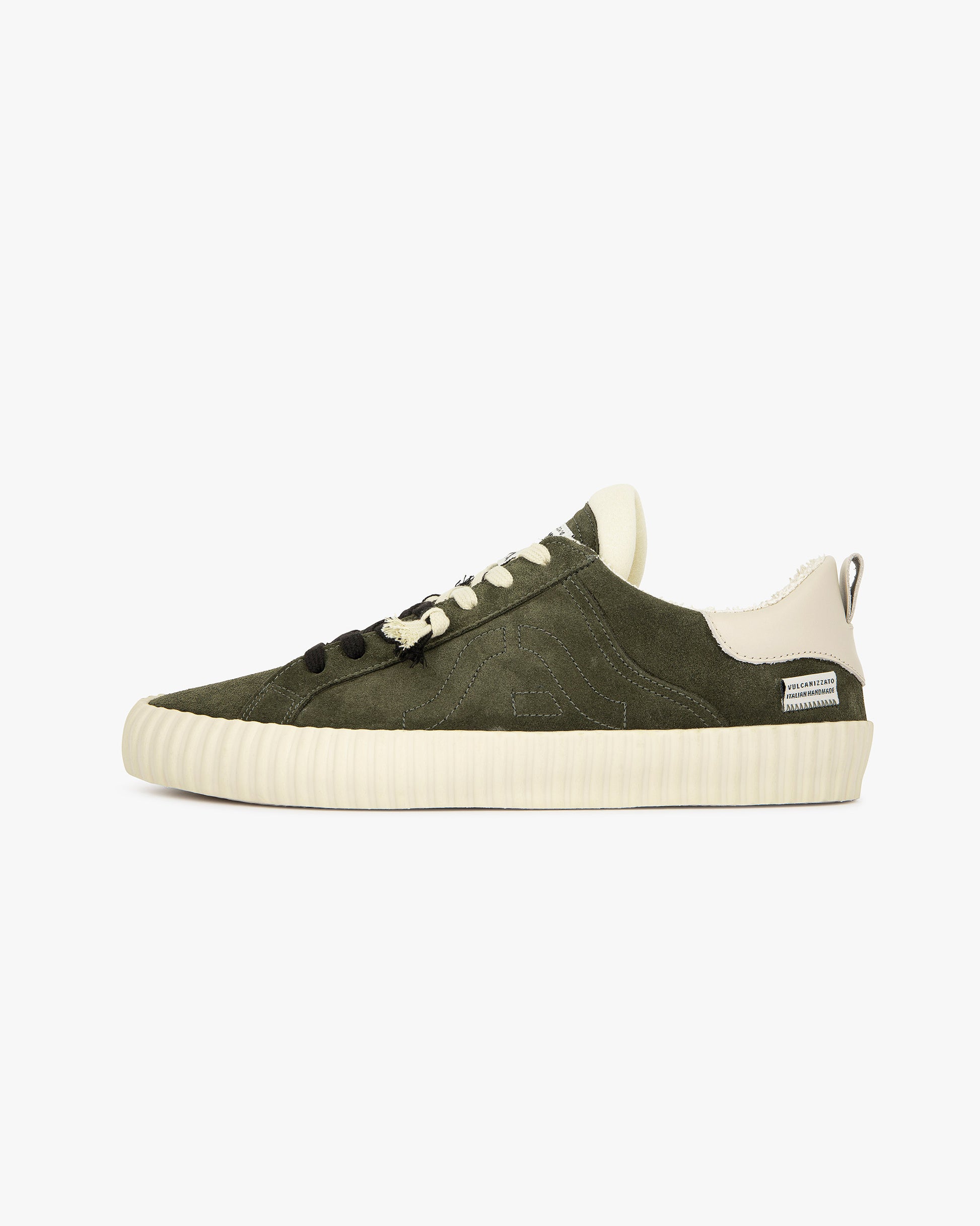 Springa Sko Sneakers Wavy Suede Military Embroidery – Springa